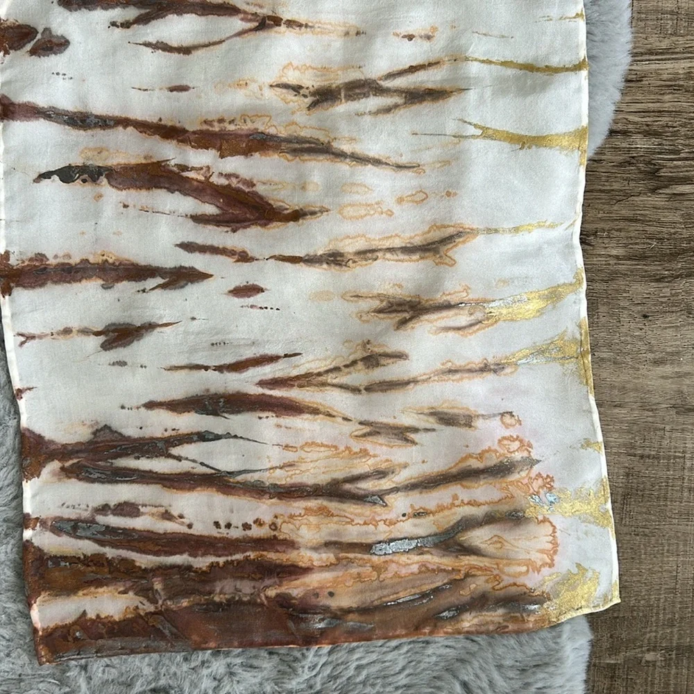100% Silk Tie Dye Scarf